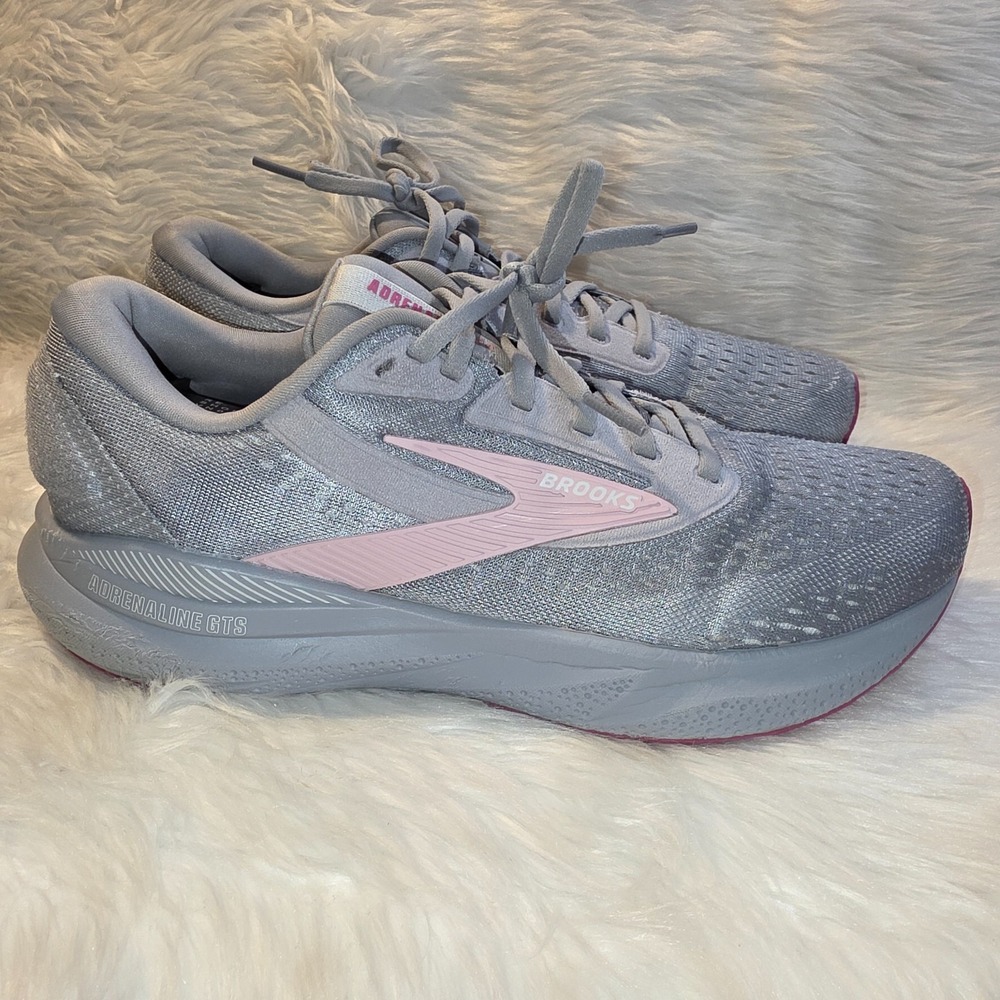 Brooks Adrenaline GTS 24 Running Shoes – Women's 10.5 Wide D — Gray Pink